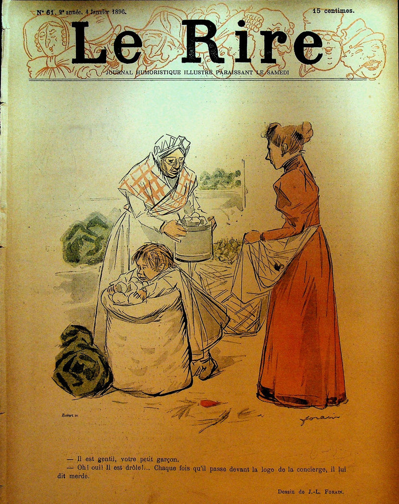 La Rire French Humor Magazine 61 January 4 18960
