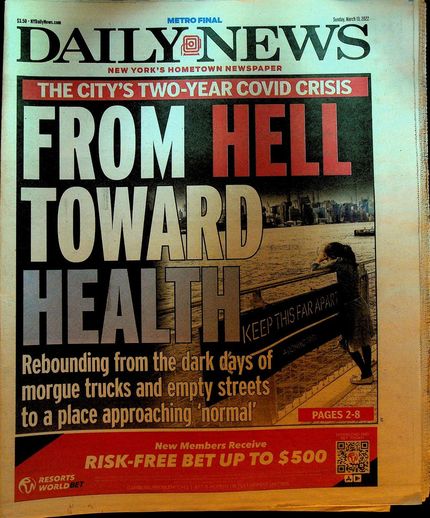 New York Daily News March 13 2022 Aaron Judge Pete Alonso0