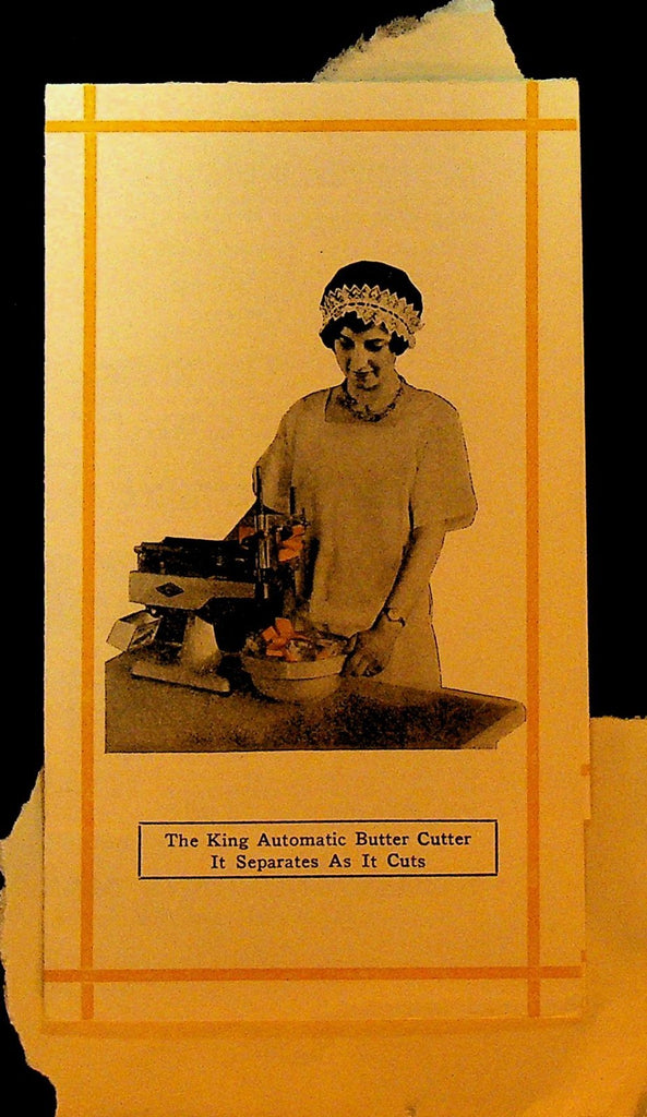 The King Automatic Butter Cutter Strite Anderson Brochure 1930s0