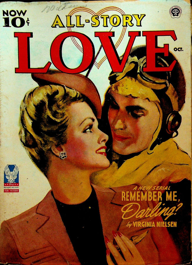 All Story Love Pulp October 1943 Virginia Nielsen Margaret Wallace Fan Nichols0