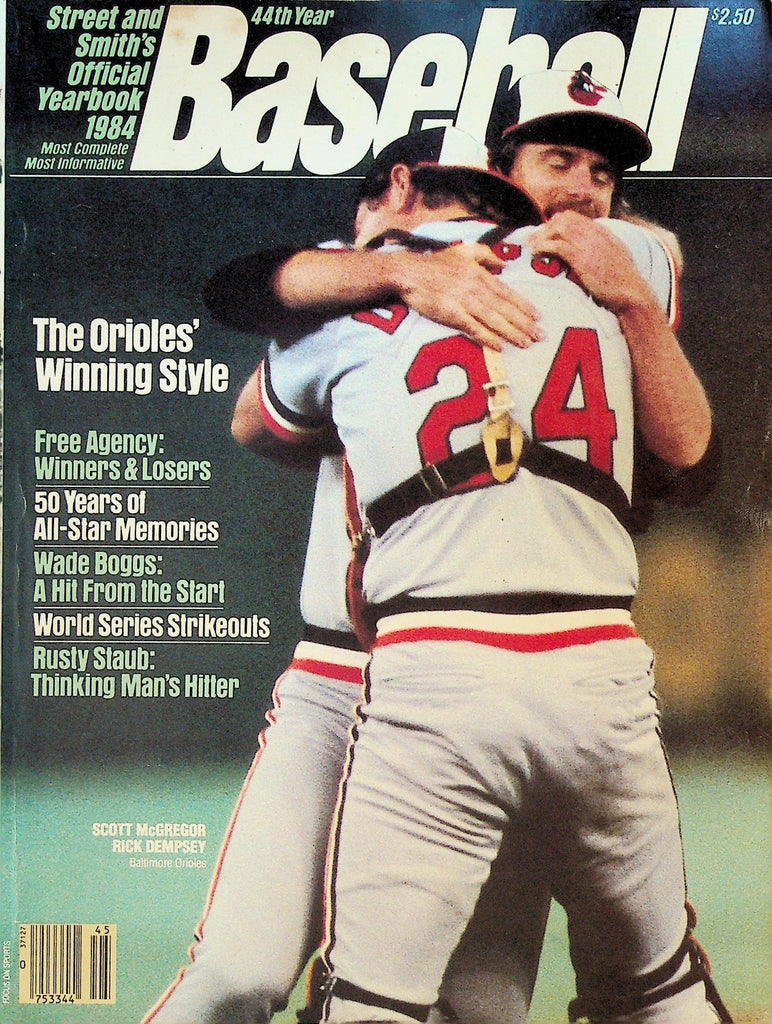 Street & Smith's Official Baseball Yearbook 1984 Wade Boggs Scott McGregor0