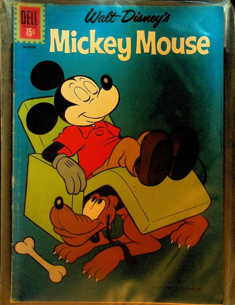 Mickey Mouse Comic Book 82 Dell Comics 1962 Recliner Pluto