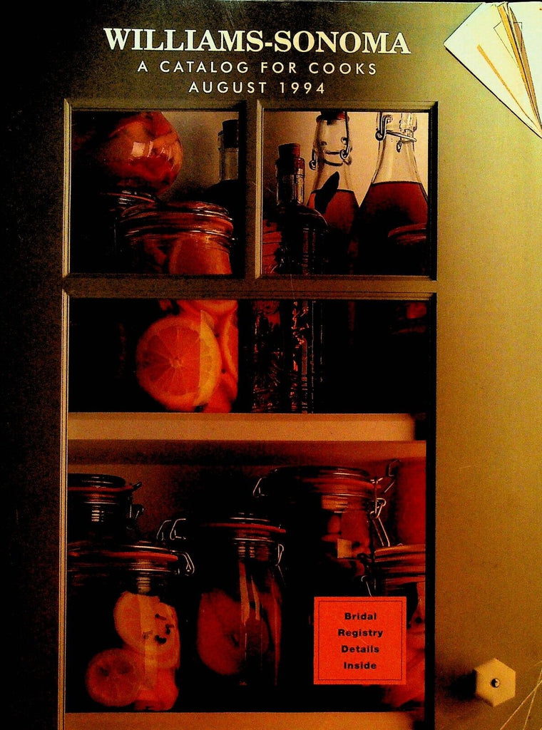 Williams Sonoma Catalog for Cooks August 1994