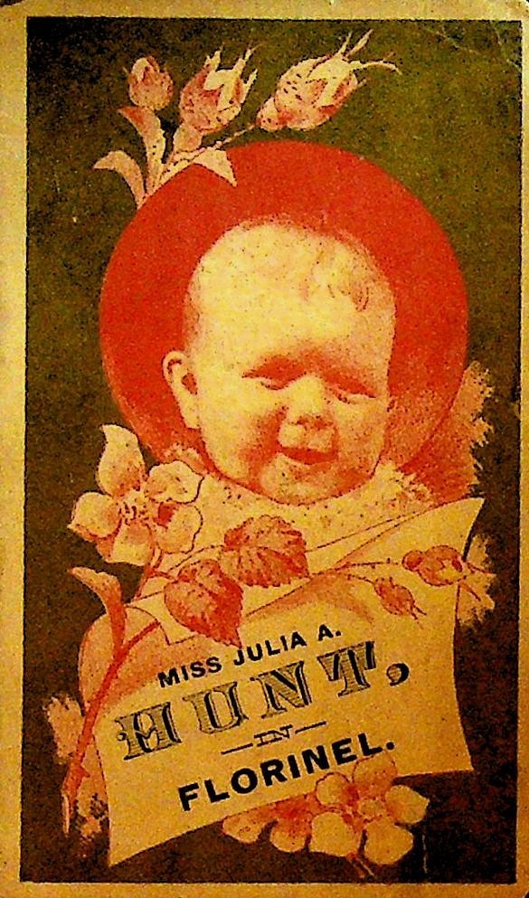 Julia A Hunt in Florinel Trade Card for Stage Show Play Comedian0