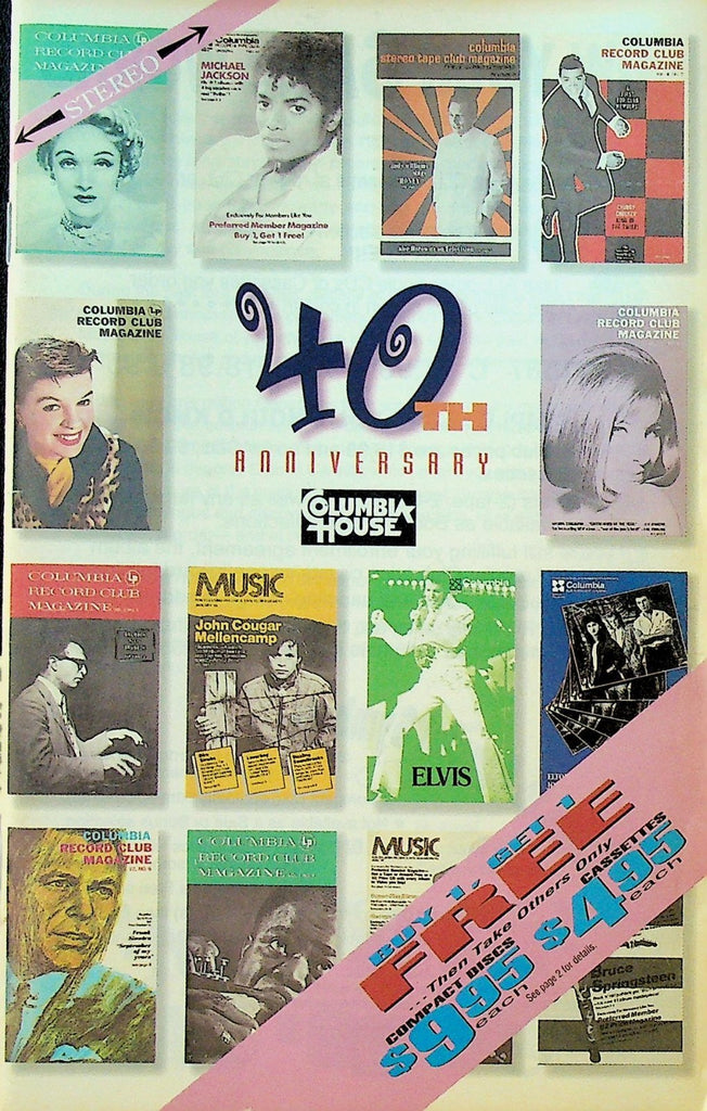 Columbia House Music Club Catalog 1995 Mickey Mouse Michael Jackson Blondie0