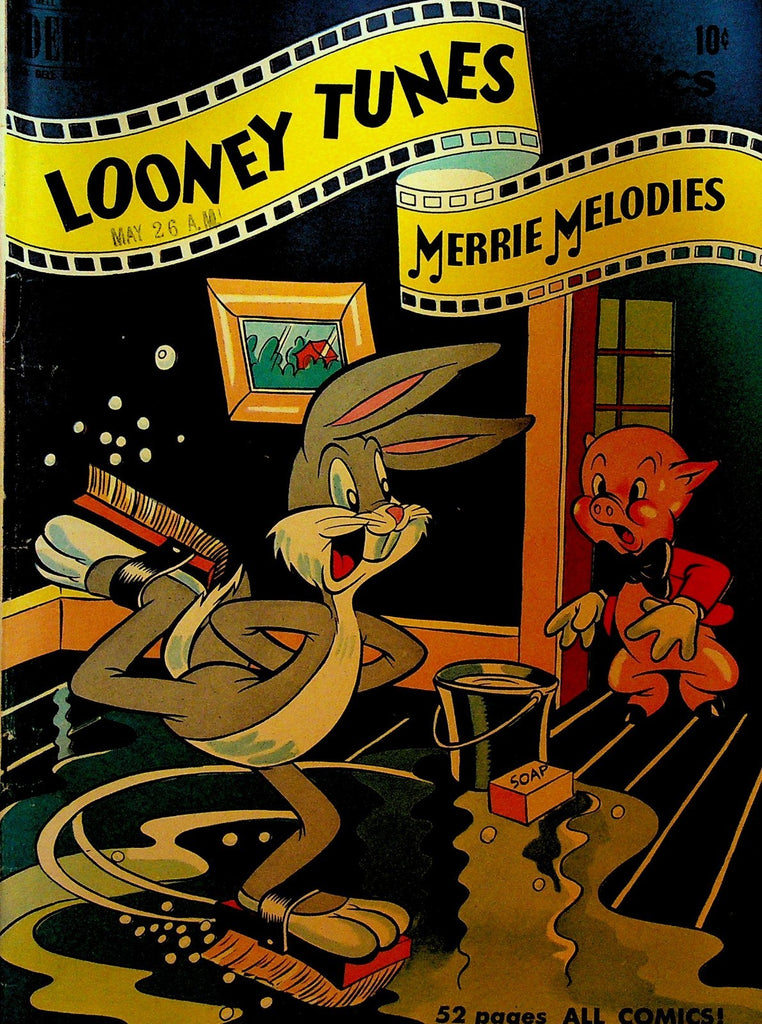 Looney Tunes & Merry Melodies 105 Dell Comics 1950 Skating to Mop Floor0
