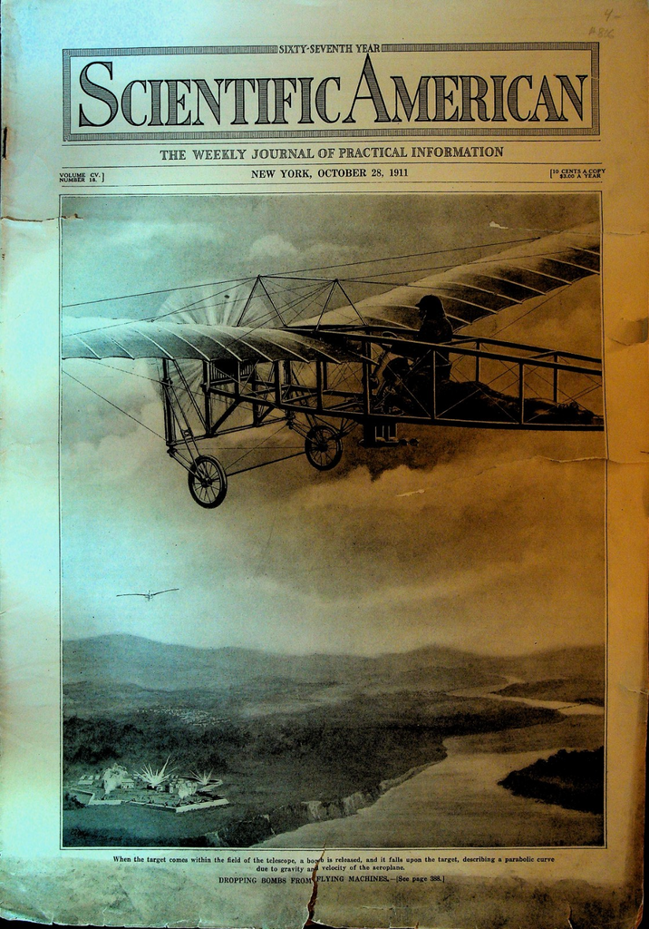 Scientific American October 28 1911 Louis Bleriot Biplanes USS North Dakota0