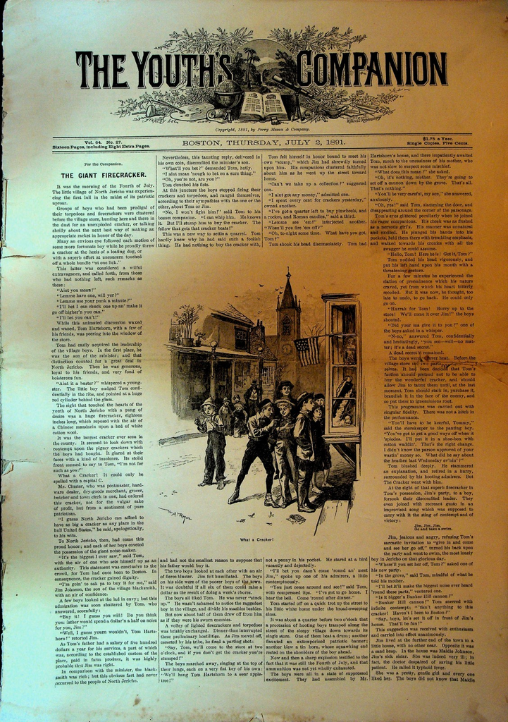 The Youth's Companion July 2 1891 Gettysburg Field Hospital0