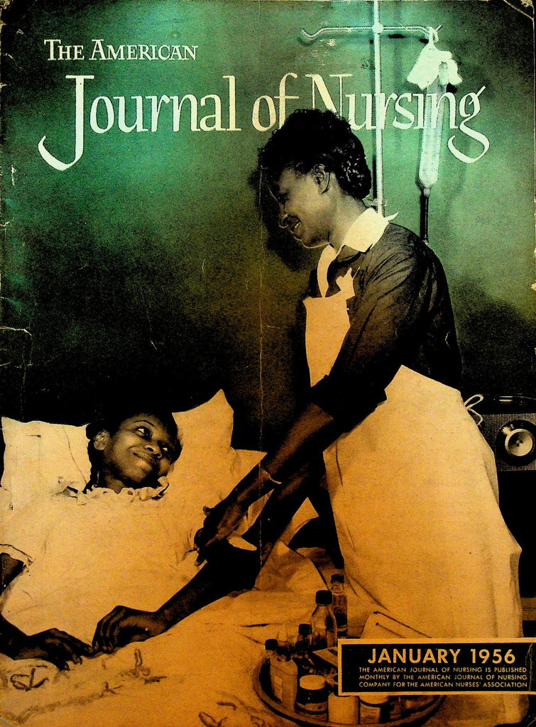 American Journal of Nursing Magazine January 1956 Natural Childbirth0