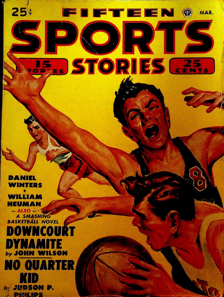 Fifteen Sports Stories Pulp March 1949 Daniel Winters William Heuman John WIlson0