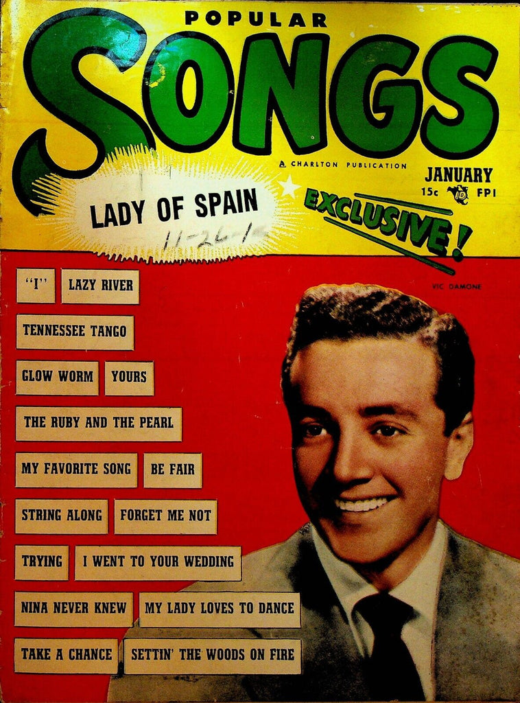 Popular Songs January 1953 Vic Damone Sarah Vaughan Les Brown Carmen Miranda