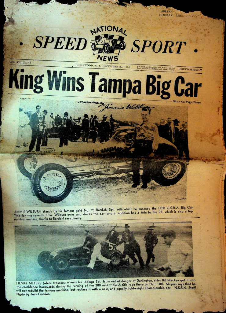 National Speed Sport News December 27 1950 Jimmie Wilburn Henry Meyers0