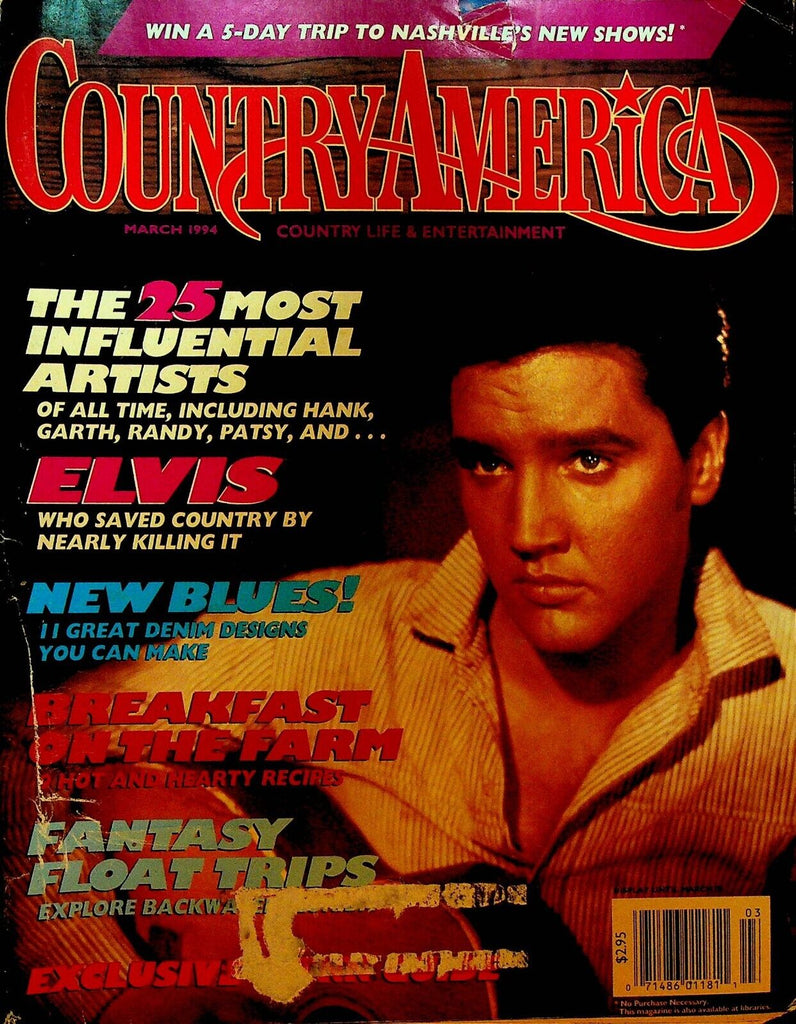 Country America Magazine March 1994 Elvis Presley Hank Williams Garth Brooks