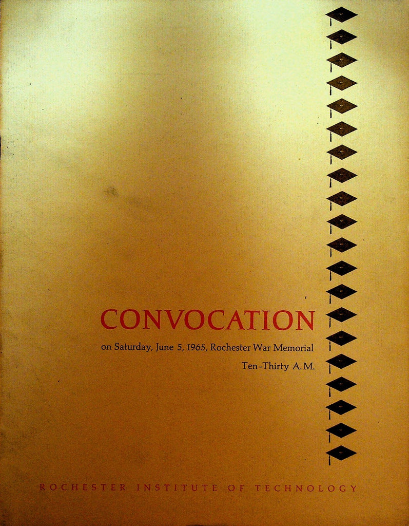 Rochester Institute of Technology RIT Convocation Program 19650