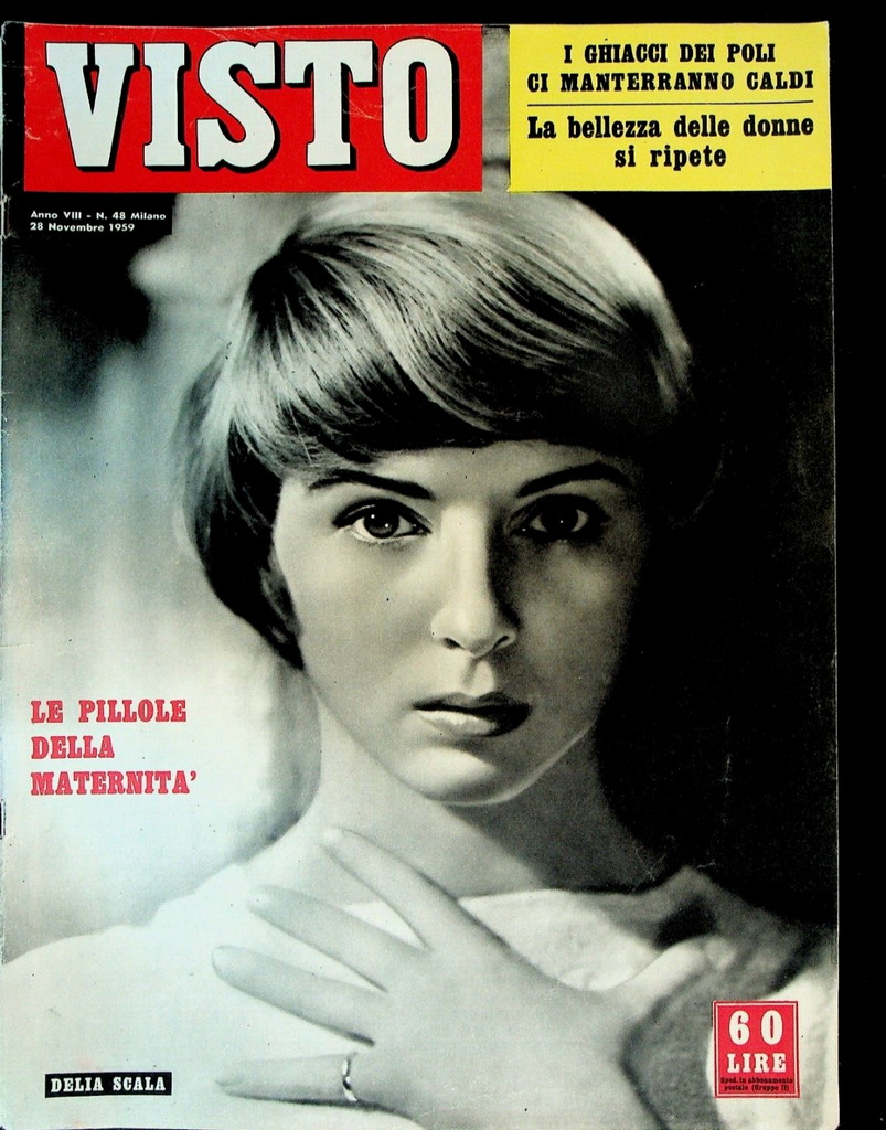Visto Magazine November 28 1959 Delia Scala Rossella Falk Duke Ellington