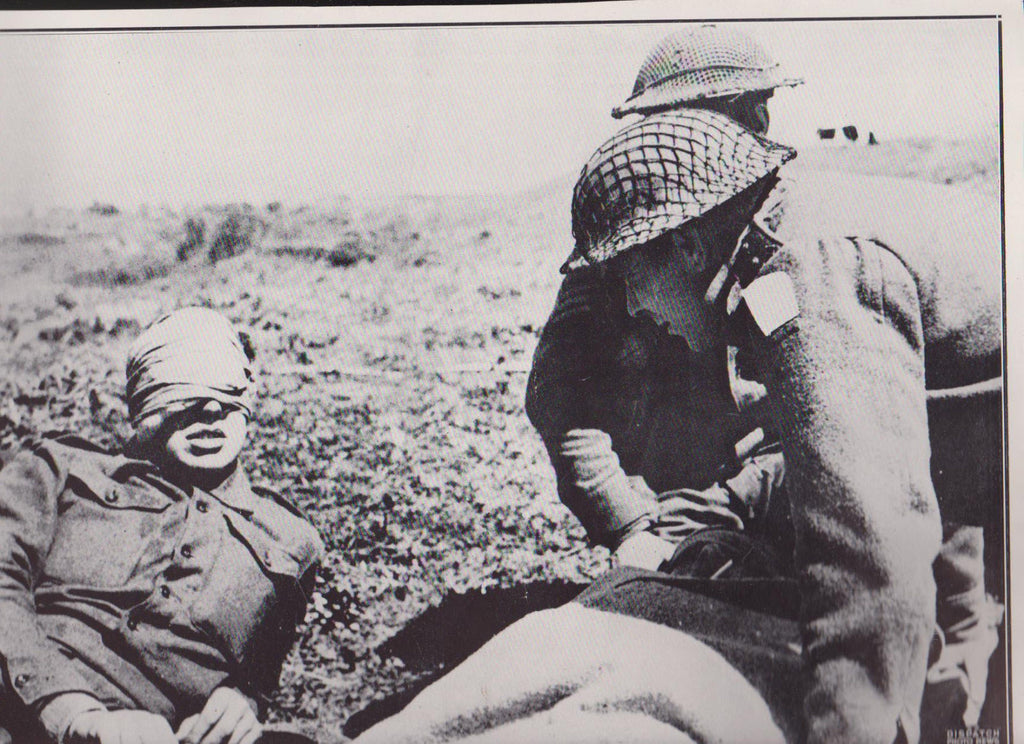 Rev Davies on Anzio Beachhead  WWII Dispatch Photo News Service  0