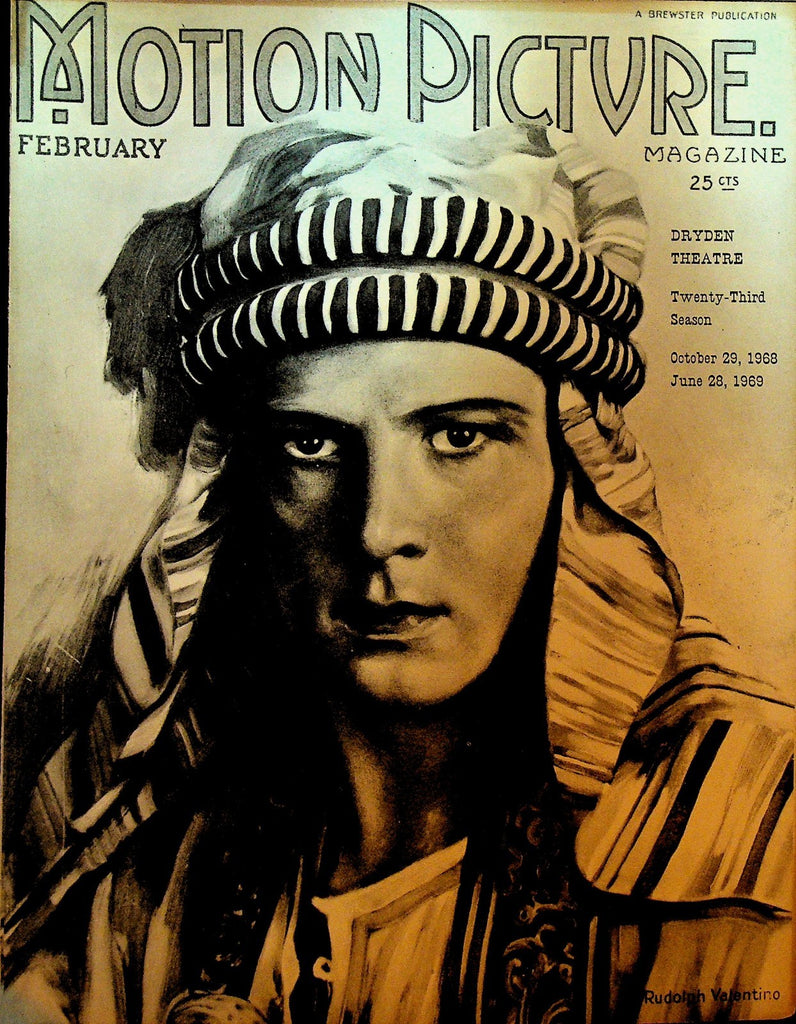 Dryden Theatre Film Society Program 1968 Rudolph Valentino Italian Films0