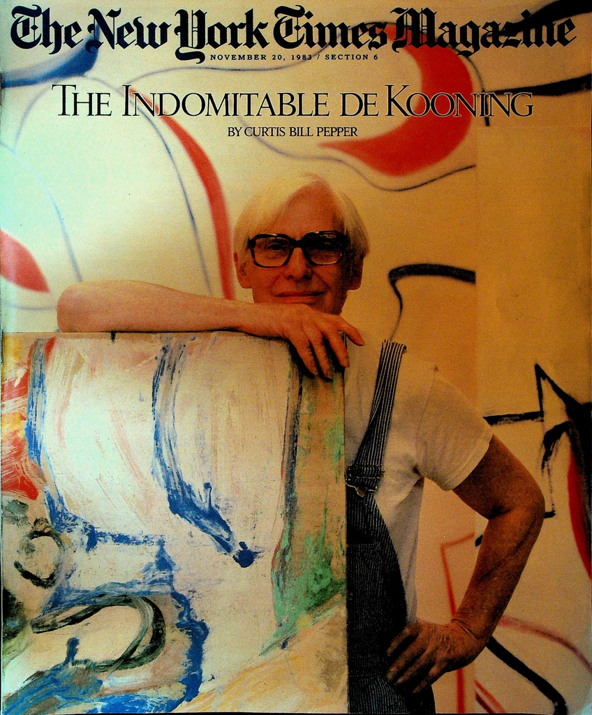 New York Times Magazine November 20 1983 Willem de Kooning Garrison Keillor0