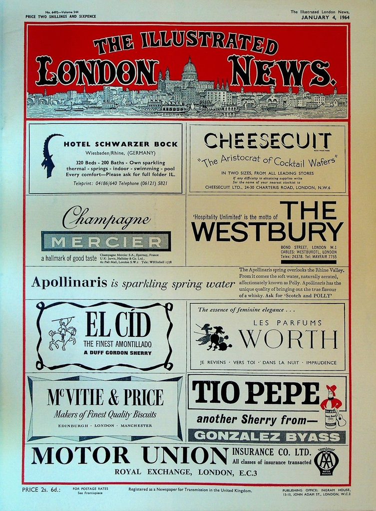 Illustrated London News January 4 1964 Berlin Christmas Lakonia Disaster