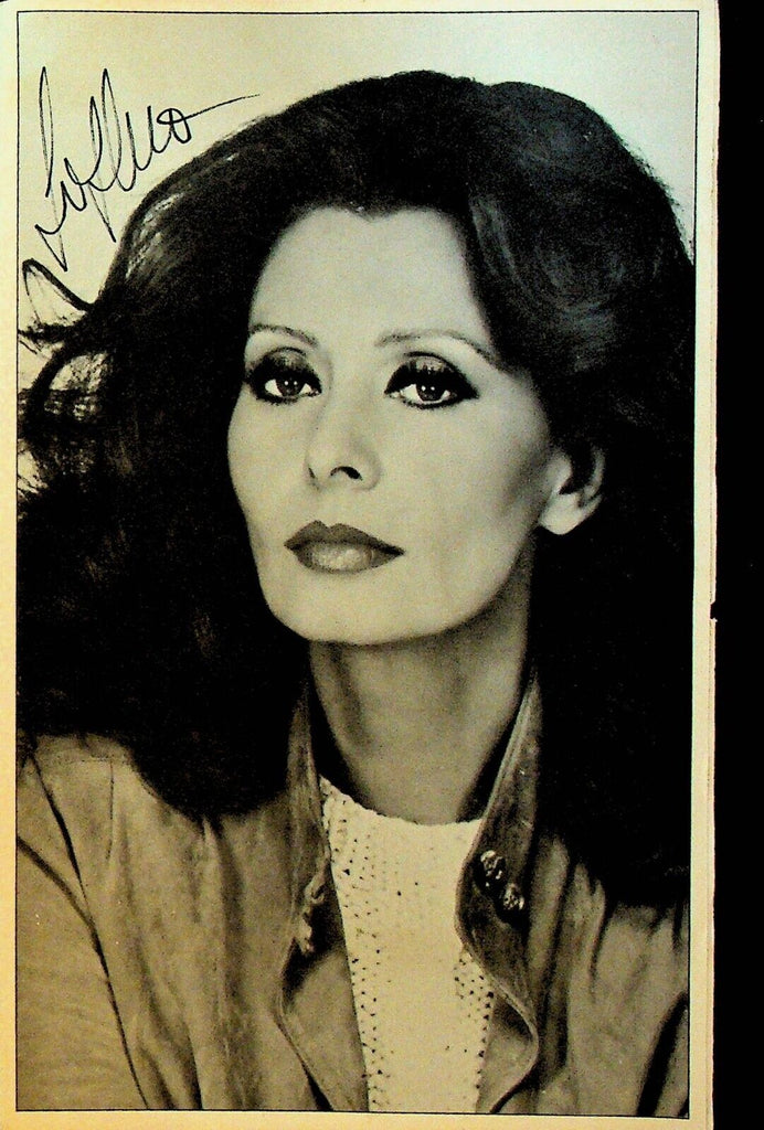 Sophia Loren Coty Perfume Fragrance Ad Brochure 1980s