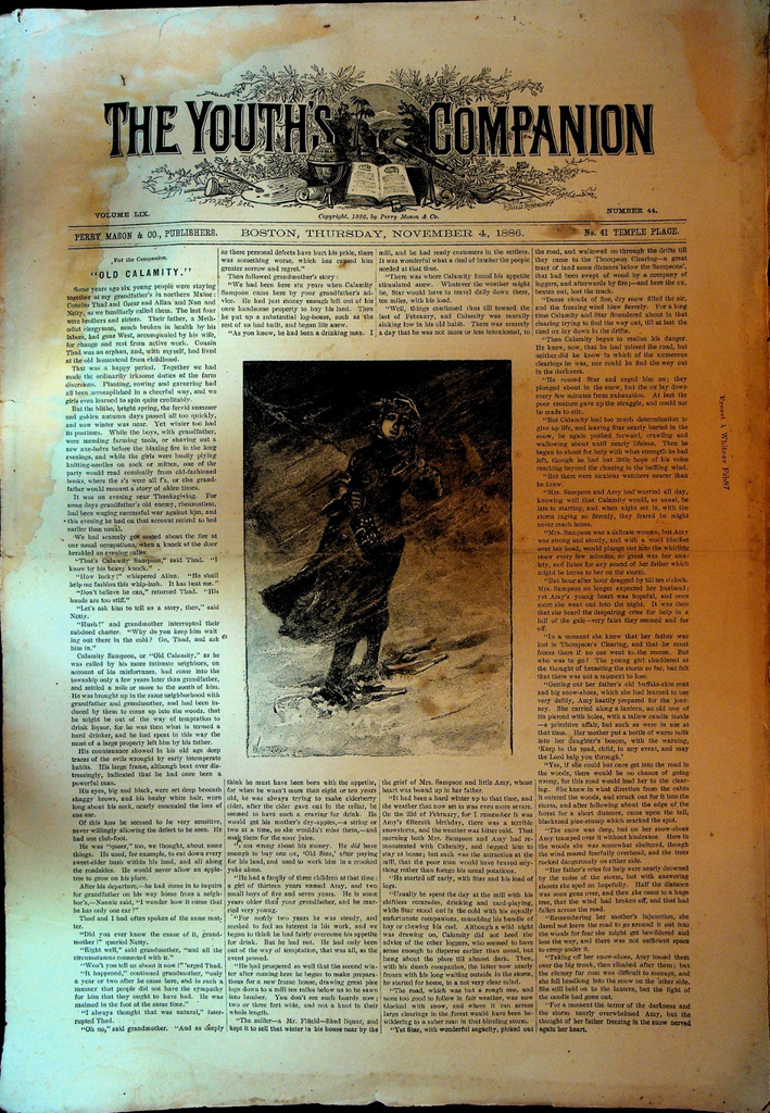 The Youth's Companion November 4 1886 Locomotive Firemen George Washington0