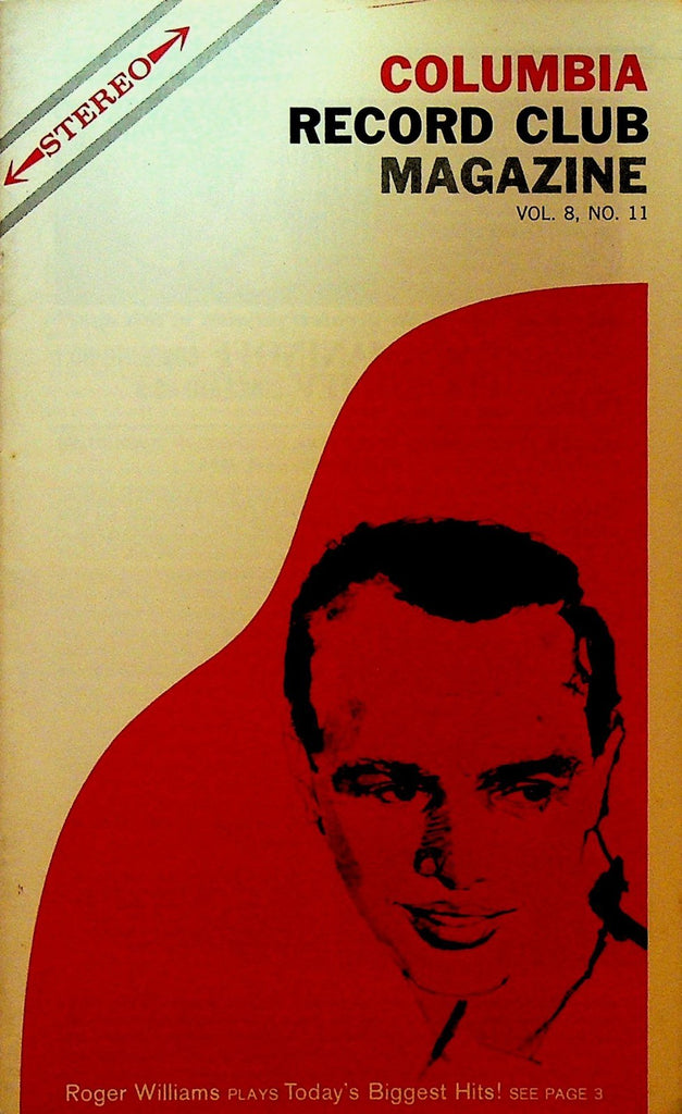 Columbia House Record Club Magazine 1962 Vol 8 #11 Roger Williams Johnny Cash0