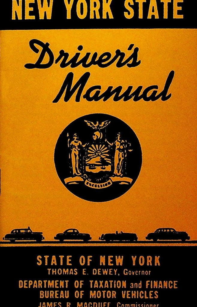 New York State Driver's Manual 1954 Auto Cars0