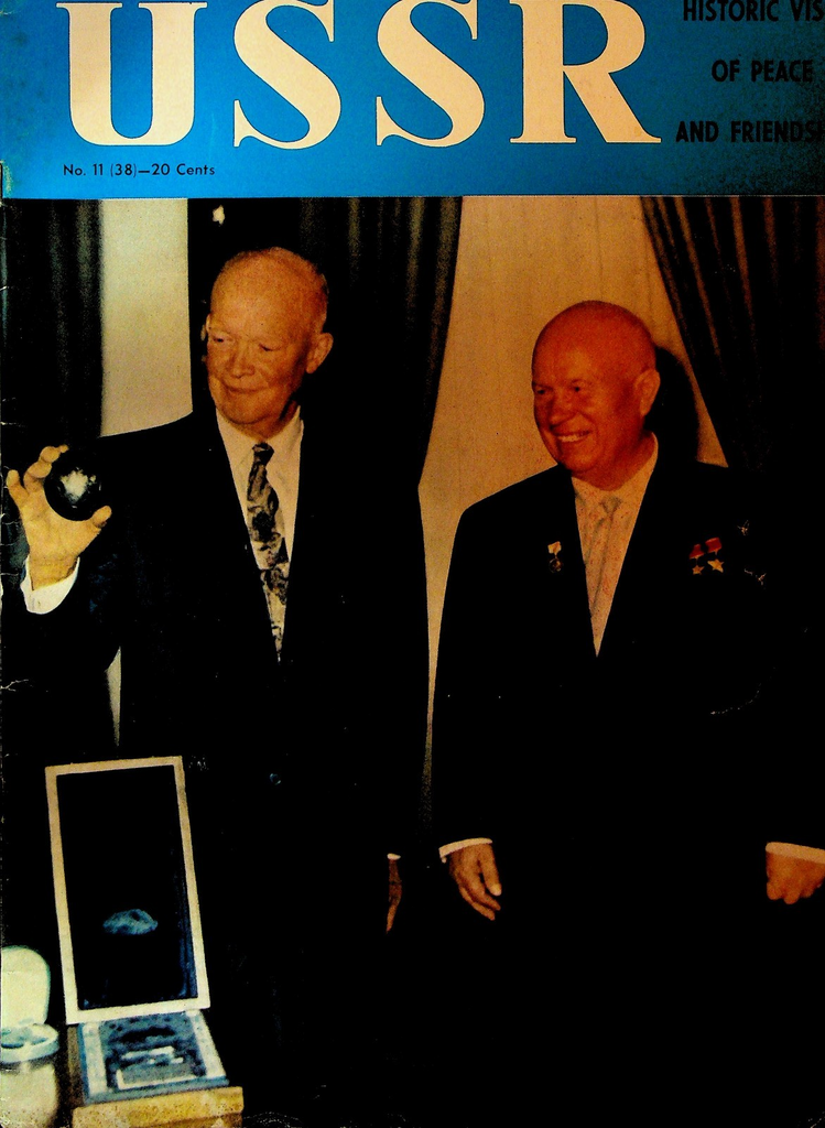 USSR Magazine 1959 #11 Dwight D Eisenhower USA Basketball Moon Rocket0