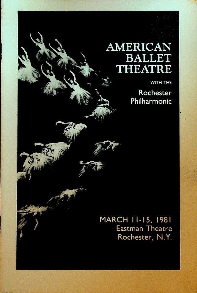 American Ballet Theatre With the Rochester NY Philharmonic Program March 19810