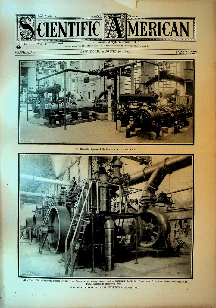 Scientific American August 20 1904 Great Baltimore Fire Sun Eclipse Mikasa Ship0