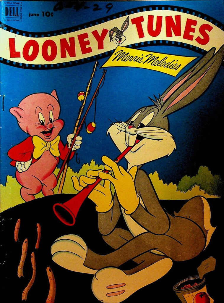 Looney Tunes 128 Dell Comics 1952 Snake Charmer Worms Fishing Bugs Bunny