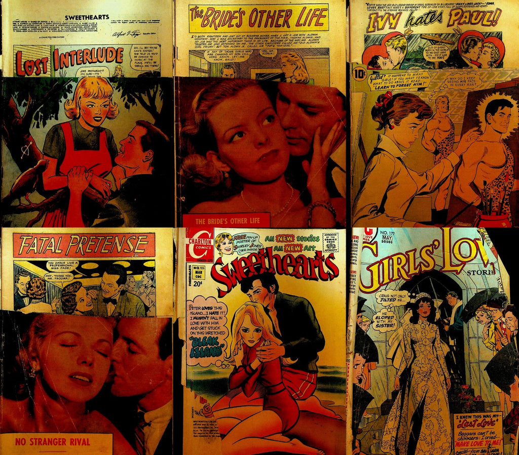 Romance Comics Lot of 6 Off Condition Silver & Bronze Age DC Charlton0