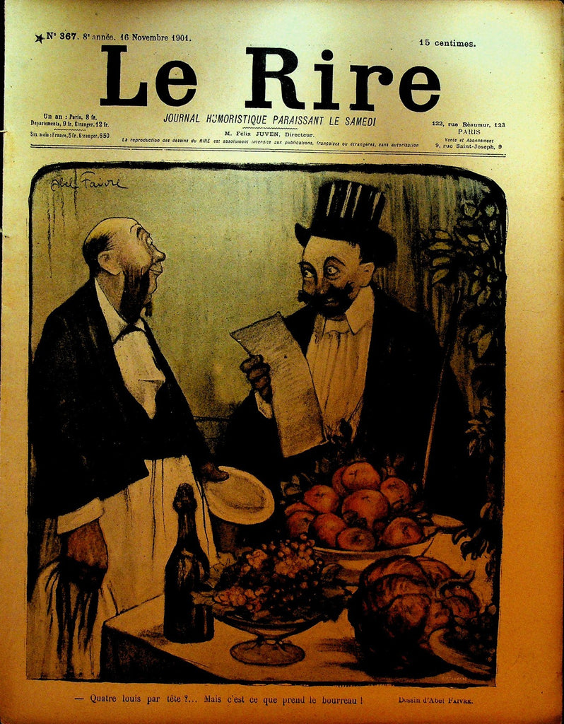 La Rire French Humor Magazine #367 November 16 19010