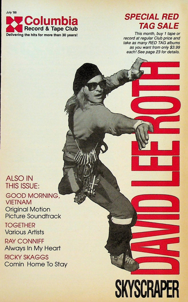 Columbia Record & Tape Club Catalog July 1988 David Lee Roth0