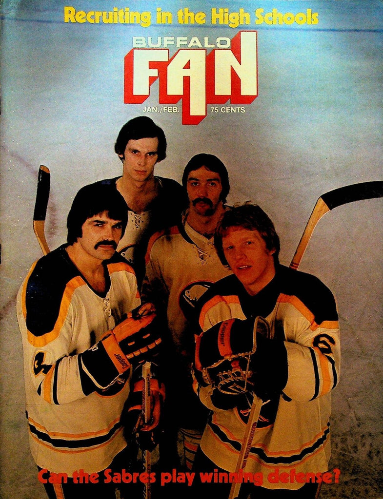 Buffalo Fan Magazine January 1976 Buffalo Sabres Jim Dixon Wendy Goelz