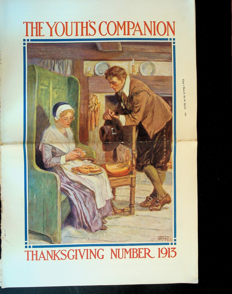 Youth's Companion November 27 1913 Thanksgiving Alfred Russel Wallace0