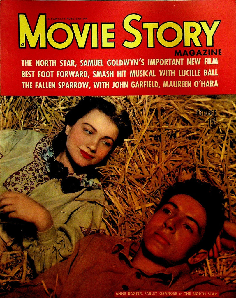 Movie Story Magazine October 1943 Anne Baxter Farley Granger Lucille Ball0