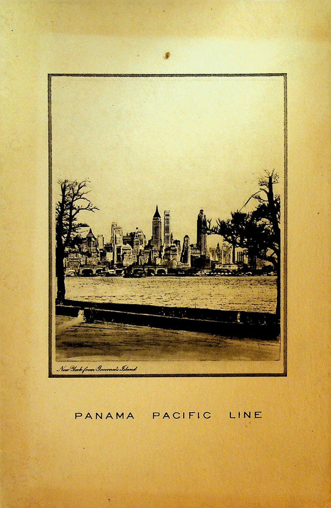 Panama Pacific Line Masquerade Dinner Menu SS California July 22 19350