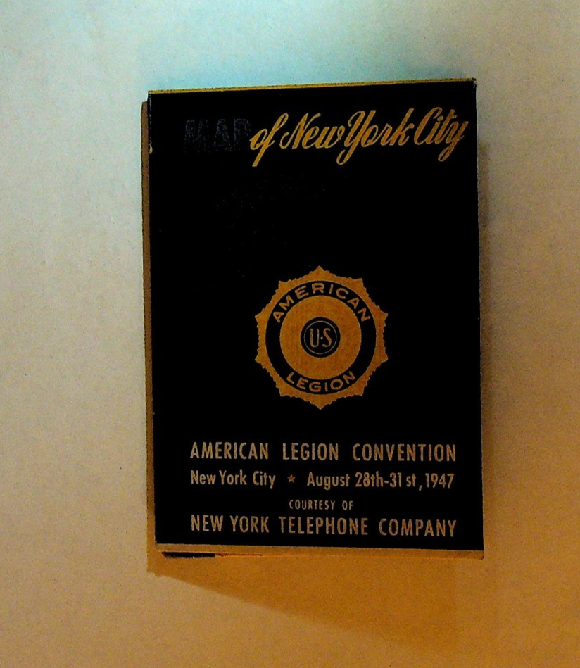 Map of New York City Subway & Elevated Lines 1947 American Legion0