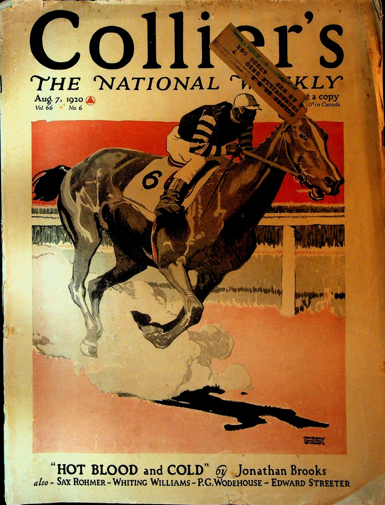 Collier's August 7 1920 Herbert Morton Stoops Horse Racing Sax Rohmer0
