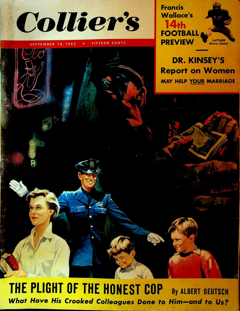 Collier's September 18 1953 Sherlock Holmes Football Luke Short Dr Kinsey0