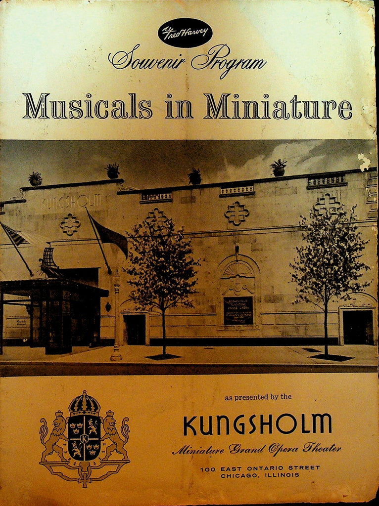 Musicals in Miniature Fred Harvey Souvenir Program Chicago Illinois 19630