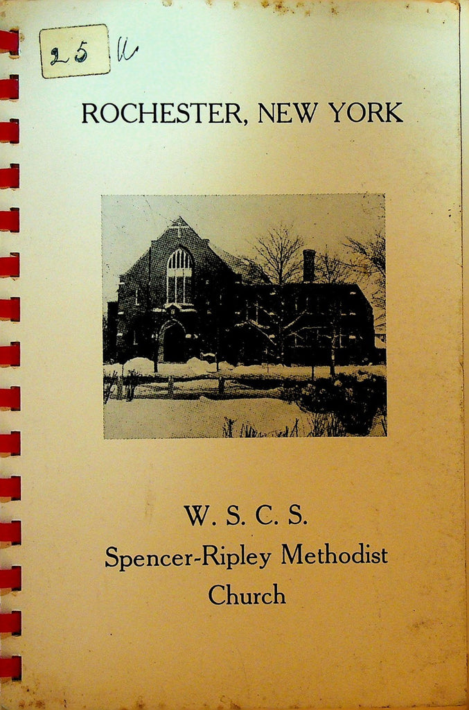 WSCS Spencer Ripley Methodist Church Rochester NY Cookbook Recipes 19530