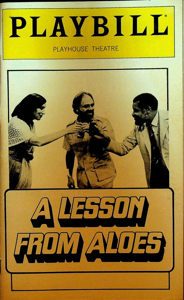 A Lesson from Aloes Playbill December 1980 James Earl Jones Maria Tucci0