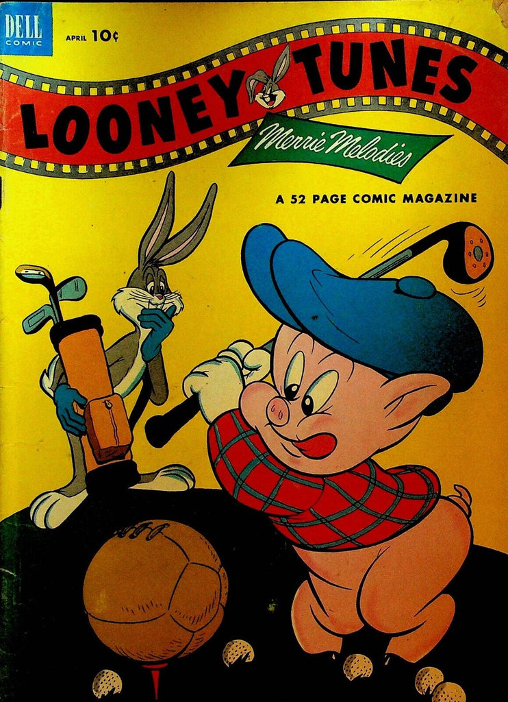 Looney Tunes 138 Dell Comics 1953 Golf Cover Porky Pig Bugs Bunny