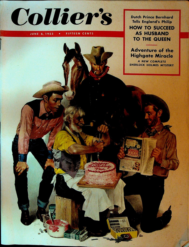 Collier's Magazine June 6 1953 Satchel Paige Sherlock Holmes0