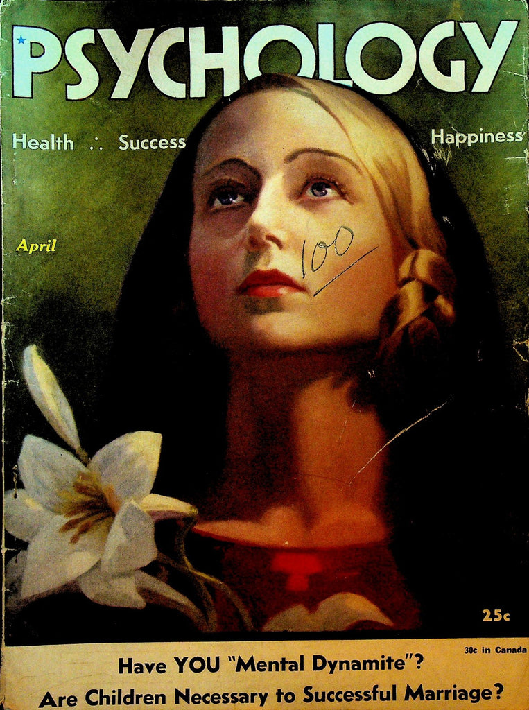 Psychology Magazine April 1933 M Lubofsky William Engle0