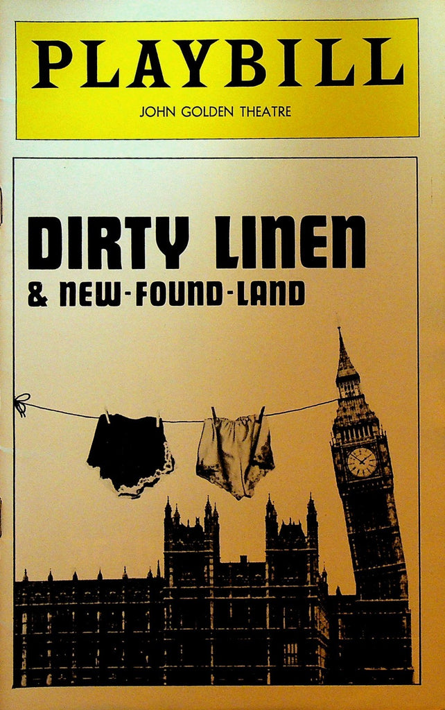 Dirty Linen & New Found Land Playbill March 1977 Leila Blake Jacob Brooke0