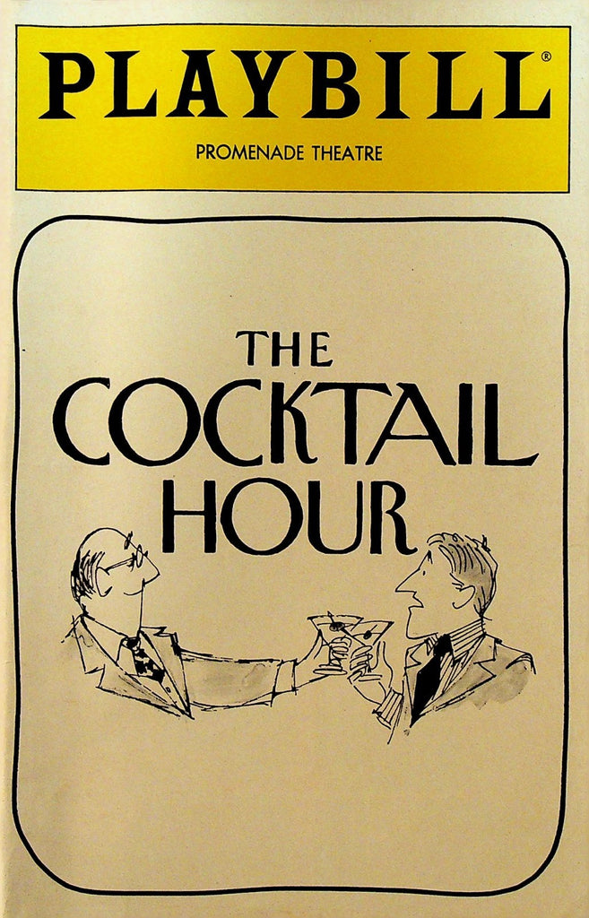 The Cocktail Hour Playbill August 1989 Nancy Marchand Richard Backus0