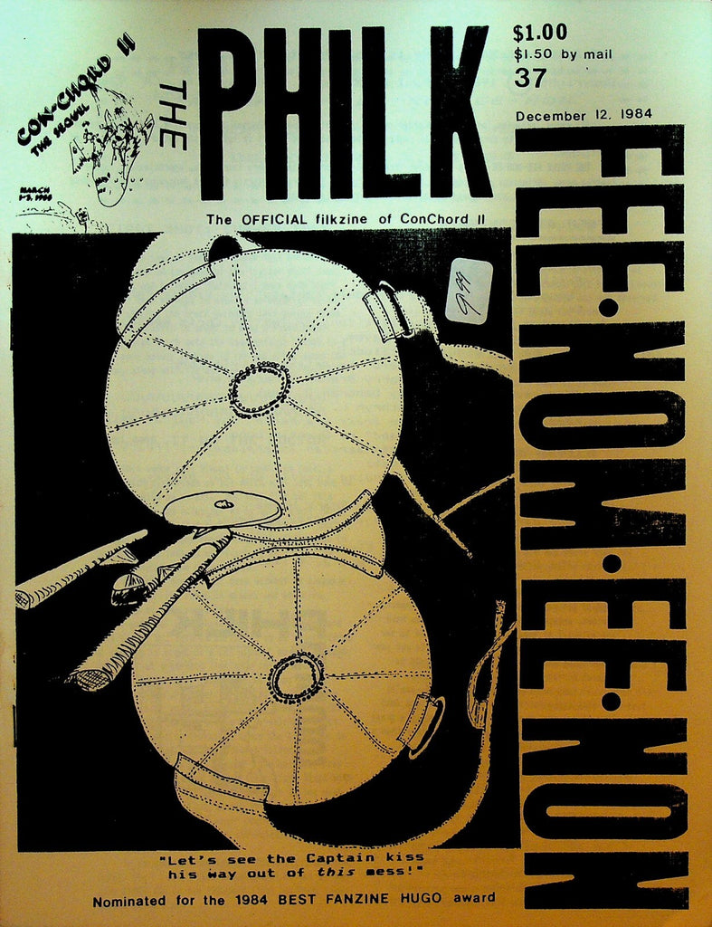 The Philk Fee-Nom-Ee-Non Filk Music Fanzine Science Fiction 37 December 12 19840